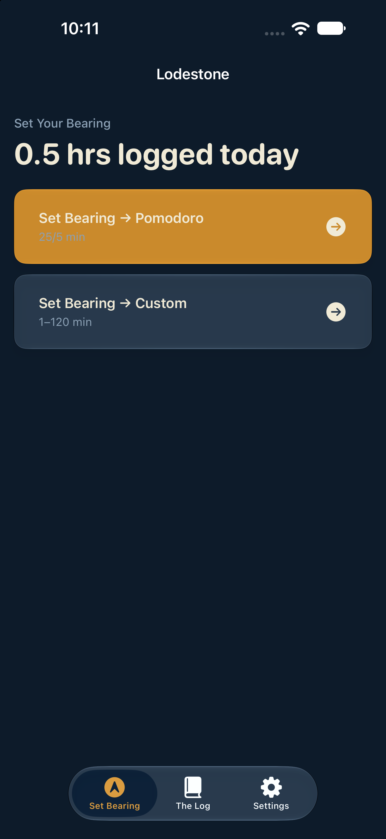 Lodestone home on iPhone